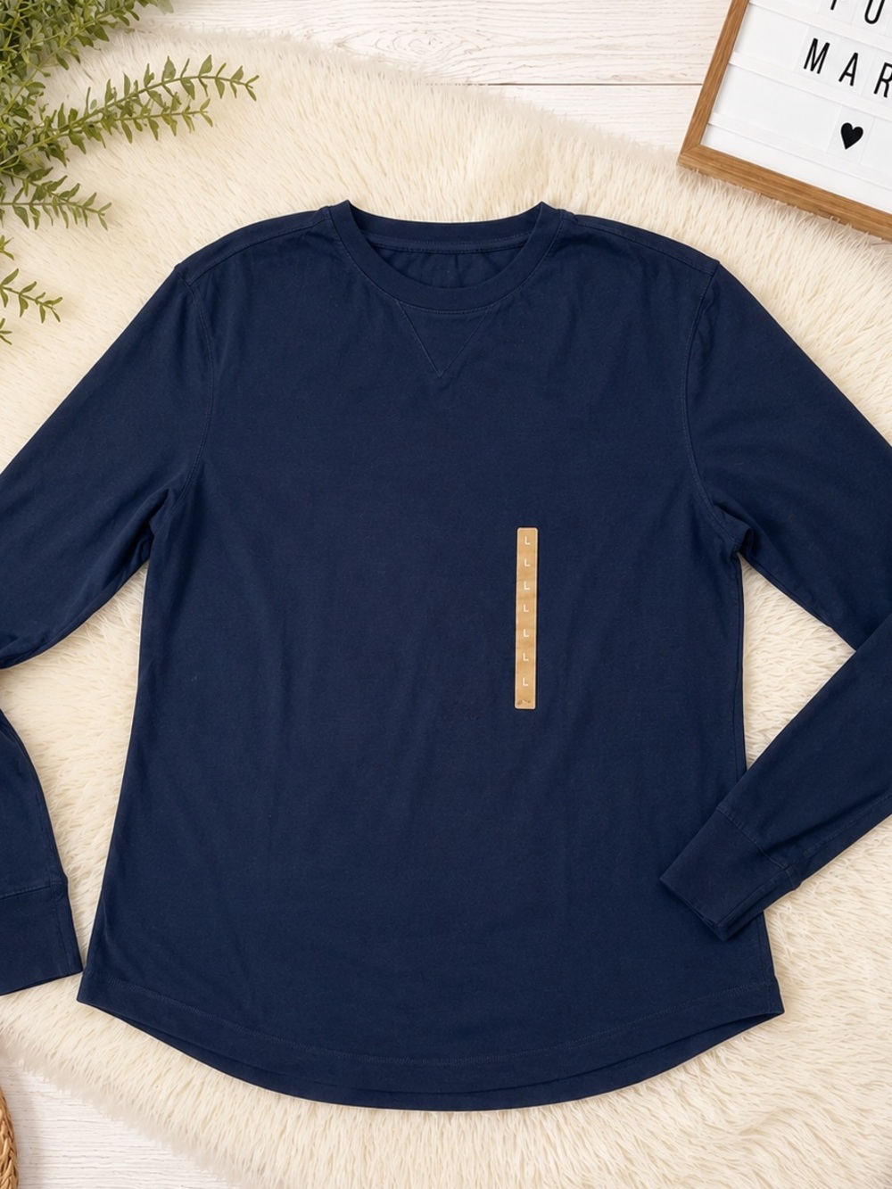NWT mens sz large Urban Up pipeline Long sleeve shirt dark navy blue